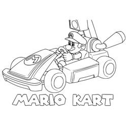 Dibujo para colorear: Mario Kart (Videojuegos) #183564 - Dibujos para Colorear e Imprimir Gratis