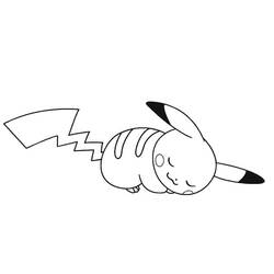 Dibujo Pikachu (Videojuegos) #177243 para imprimir y colorear