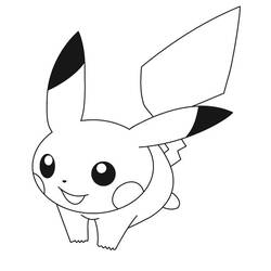 Dibujo Pikachu (Videojuegos) #177244 para imprimir y colorear