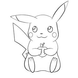 Dibujo Pikachu (Videojuegos) #177245 para imprimir y colorear