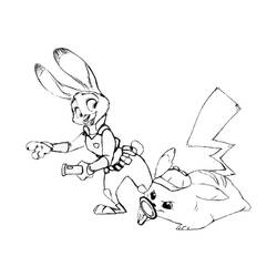 Dibujo Pikachu (Videojuegos) #215396 para imprimir y colorear