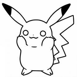 Dibujo Pikachu (Videojuegos) #215415 para imprimir y colorear