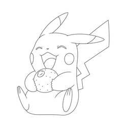 Dibujo Pikachu (Videojuegos) #215418 para imprimir y colorear