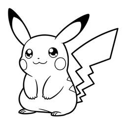 Dibujo Pikachu (Videojuegos) #215422 para imprimir y colorear