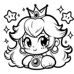 Dibujo Princesa Peach (Videojuegos) #211806 para imprimir y colorear