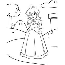 Dibujo Princesa Peach (Videojuegos) #211808 para imprimir y colorear