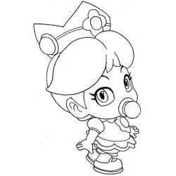 Dibujo Princesa Peach (Videojuegos) #211809 para imprimir y colorear