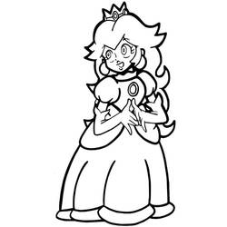 Dibujo Princesa Peach (Videojuegos) #211817 para imprimir y colorear
