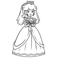 Dibujo Princesa Peach (Videojuegos) #211826 para imprimir y colorear
