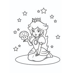 Dibujo Princesa Peach (Videojuegos) #211829 para imprimir y colorear