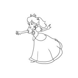 Dibujo Princesa Peach (Videojuegos) #211834 para imprimir y colorear