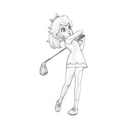 Dibujo Princesa Peach (Videojuegos) #211843 para imprimir y colorear