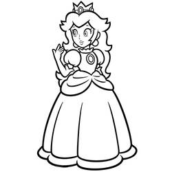 Dibujo Princesa Peach (Videojuegos) #211846 para imprimir y colorear