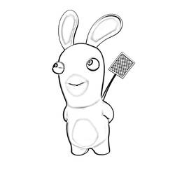 Dibujo para colorear: Rabbids (Videojuegos) #114722 - Dibujos para Colorear e Imprimir Gratis