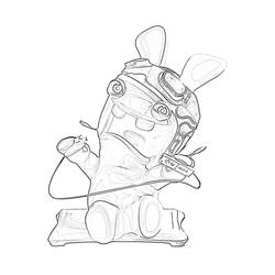 Dibujo para colorear: Rabbids (Videojuegos) #114726 - Dibujos para Colorear e Imprimir Gratis