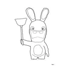 Dibujo para colorear: Rabbids (Videojuegos) #114914 - Dibujos para Colorear e Imprimir Gratis