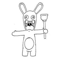 Dibujo para colorear: Rabbids (Videojuegos) #199060 - Dibujos para Colorear e Imprimir Gratis