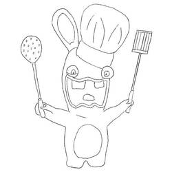 Dibujo para colorear: Rabbids (Videojuegos) #199066 - Dibujos para Colorear e Imprimir Gratis