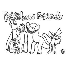Dibujos para colorear: Rainbow Friends - Dibujos para Colorear e Imprimir Gratis