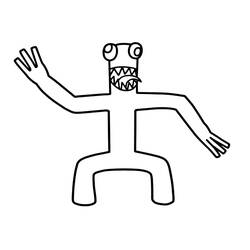 Dibujo para colorear: Rainbow Friends (Videojuegos) #201301 - Dibujos para Colorear e Imprimir Gratis