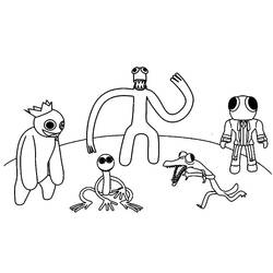 Dibujo para colorear: Rainbow Friends (Videojuegos) #201306 - Dibujos para Colorear e Imprimir Gratis