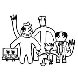 Dibujo para colorear: Rainbow Friends (Videojuegos) #201317 - Dibujos para Colorear e Imprimir Gratis