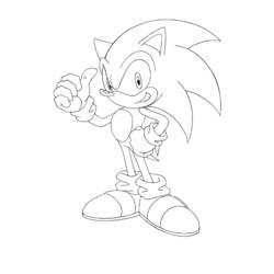 Dibujo para colorear: Sonic (Videojuegos) #153825 - Dibujos para Colorear e Imprimir Gratis