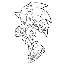 Dibujo para colorear: Sonic (Videojuegos) #153849 - Dibujos para Colorear e Imprimir Gratis
