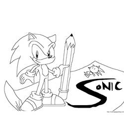 Dibujo para colorear: Sonic (Videojuegos) #153902 - Dibujos para Colorear e Imprimir Gratis