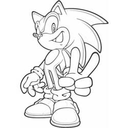 Dibujo para colorear: Sonic (Videojuegos) #153960 - Dibujos para Colorear e Imprimir Gratis
