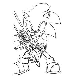 Dibujo para colorear: Sonic (Videojuegos) #154020 - Dibujos para Colorear e Imprimir Gratis