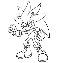 Dibujo Sonic de plata (Videojuegos) #221546 para imprimir y colorear