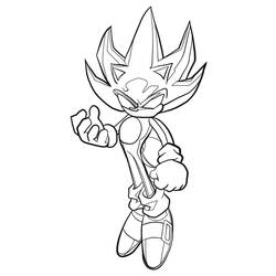Dibujo Sonic oscuro (Videojuegos) #222159 para imprimir y colorear
