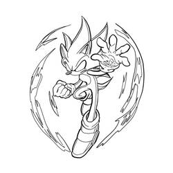 Sonic oscuro - Dibujos para colorear gratis