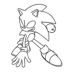 Dibujo Sonic oscuro (Videojuegos) #222161 para imprimir y colorear