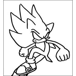 Dibujo Sonic oscuro (Videojuegos) #222162 para imprimir y colorear
