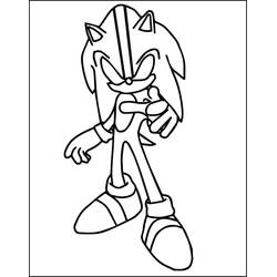 Dibujo Sonic oscuro (Videojuegos) #222164 para imprimir y colorear