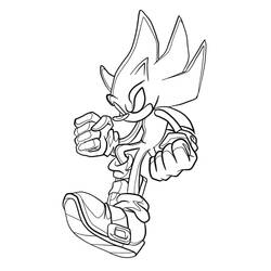 Dibujo Sonic oscuro (Videojuegos) #222167 para imprimir y colorear
