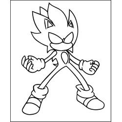Dibujo Sonic oscuro (Videojuegos) #222169 para imprimir y colorear