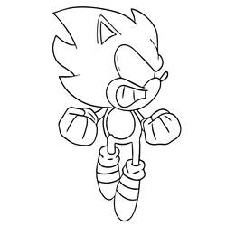Dibujo Sonic oscuro (Videojuegos) #222174 para imprimir y colorear