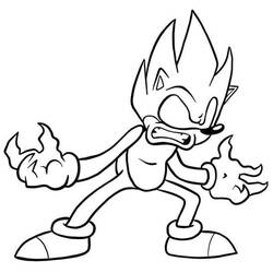 Dibujo Sonic oscuro (Videojuegos) #222179 para imprimir y colorear