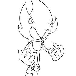 Dibujo Sonic oscuro (Videojuegos) #222181 para imprimir y colorear