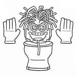 Spaghetti Tualetti - Dibujos para colorear gratis