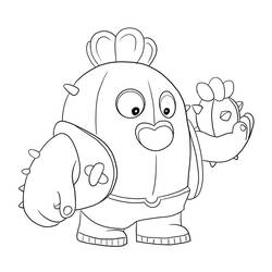 Dibujo Spike Brawl Stars (Videojuegos) #221024 para imprimir y colorear