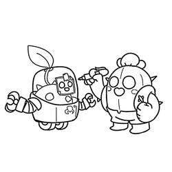 Dibujo Spike Brawl Stars (Videojuegos) #221049 para imprimir y colorear