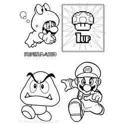 Dibujo para colorear: Super Mario Bros (Videojuegos) #153700 - Dibujos para Colorear e Imprimir Gratis