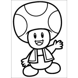 Dibujo para colorear: Toad (Videojuegos) #170240 - Dibujos para Colorear e Imprimir Gratis