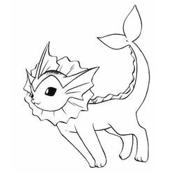 Dibujo para colorear: Vaporeon (Videojuegos) #184368 - Dibujos para Colorear e Imprimir Gratis