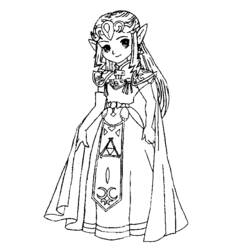 Dibujo para colorear: Zelda (Videojuegos) #113215 - Dibujos para Colorear e Imprimir Gratis