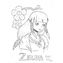 Dibujo para colorear: Zelda (Videojuegos) #113243 - Dibujos para Colorear e Imprimir Gratis